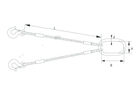 Pressed double leg assembly sling