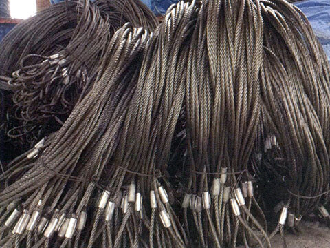 Pressed wire rope sling